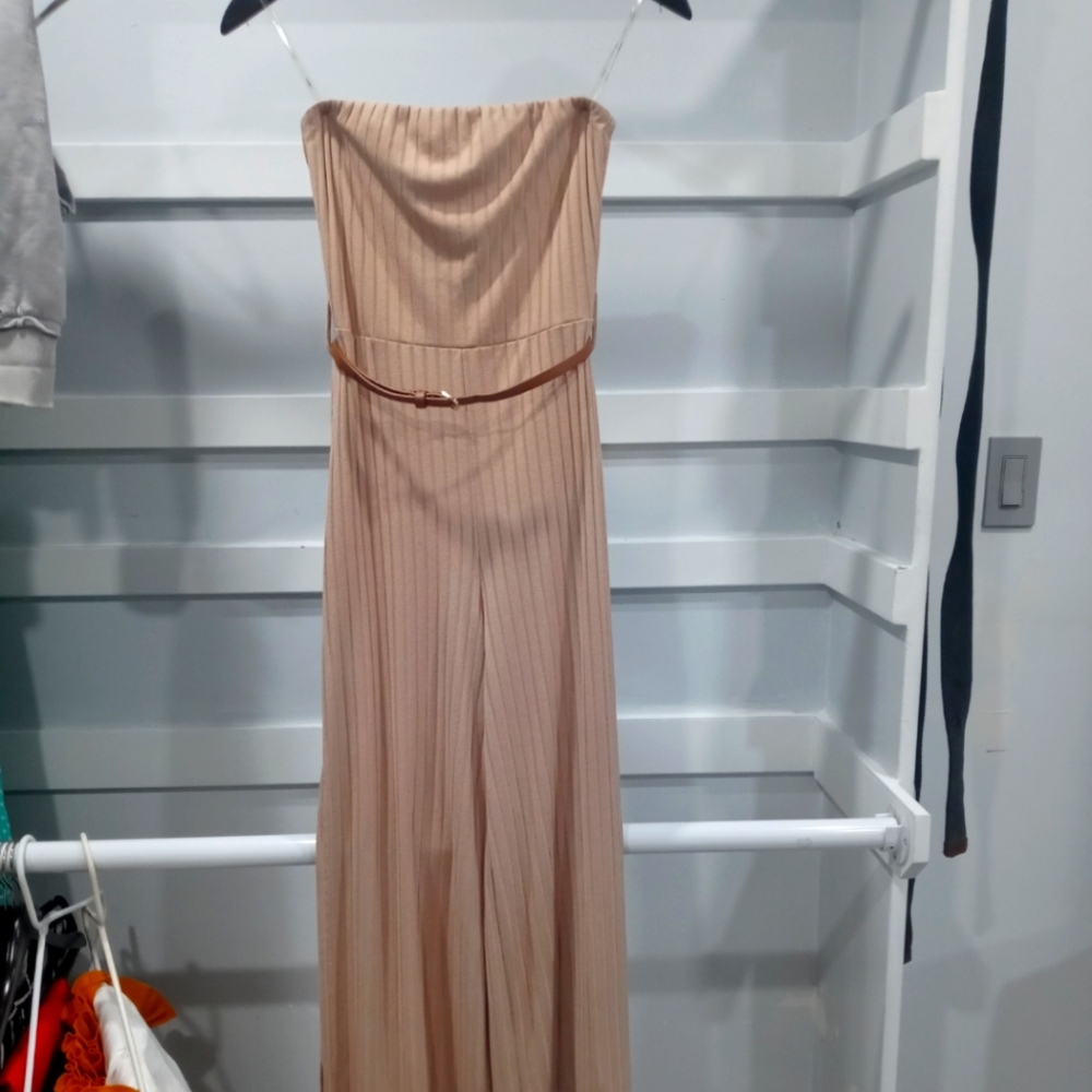 Tan jumpsuit